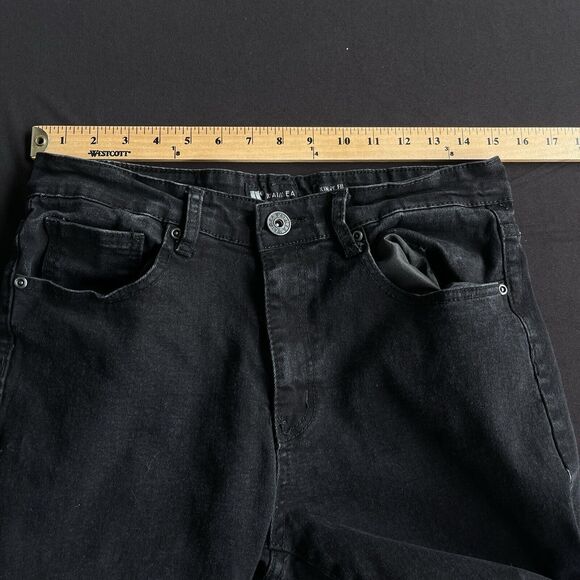 Waimea Jeans Mens 32x32 Black Skinny Fit Silver Branch Unique - Picture 8 of 12